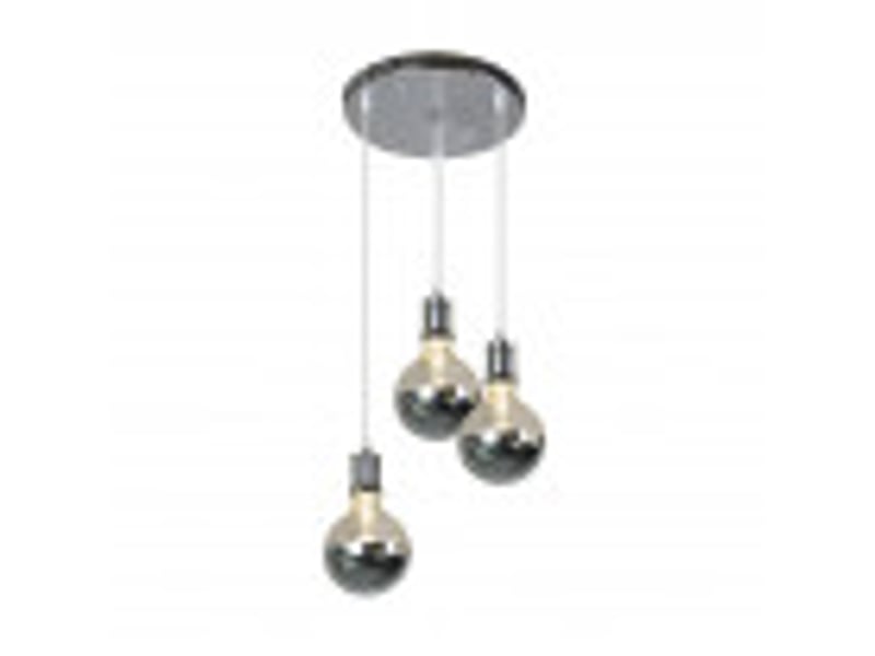  Fabrilamp gala, lampe, moderne, 3 x e27, chromé, 36-118 x 36 x 36 cm 167283020 - Conforama D