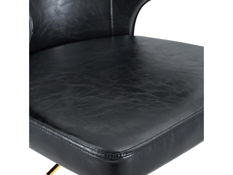  Lot de 2 tabourets de bar avec dossier – hauteur réglable, pivotants 360°, base large &amp; repose-pieds – siège design  - Conforama E