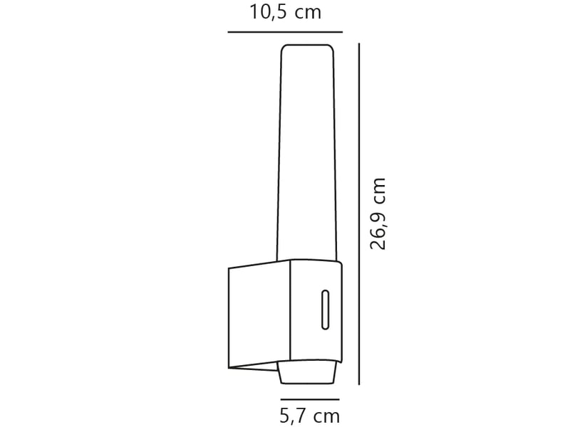  Applique murale intérieur, salle de bain led intégrée, helva double basic en plastique noir, ip44, nordlux 2015311003 - Conforama E