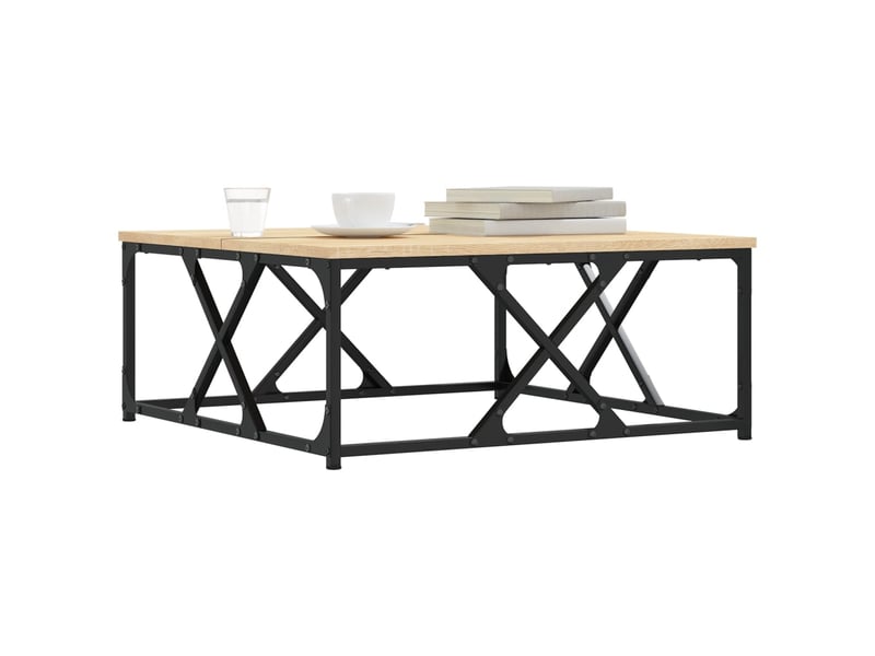  Table basse - table de salon - table à thé chêne sonoma 70x70x30 cm bois d'ingénierie  - Conforama C