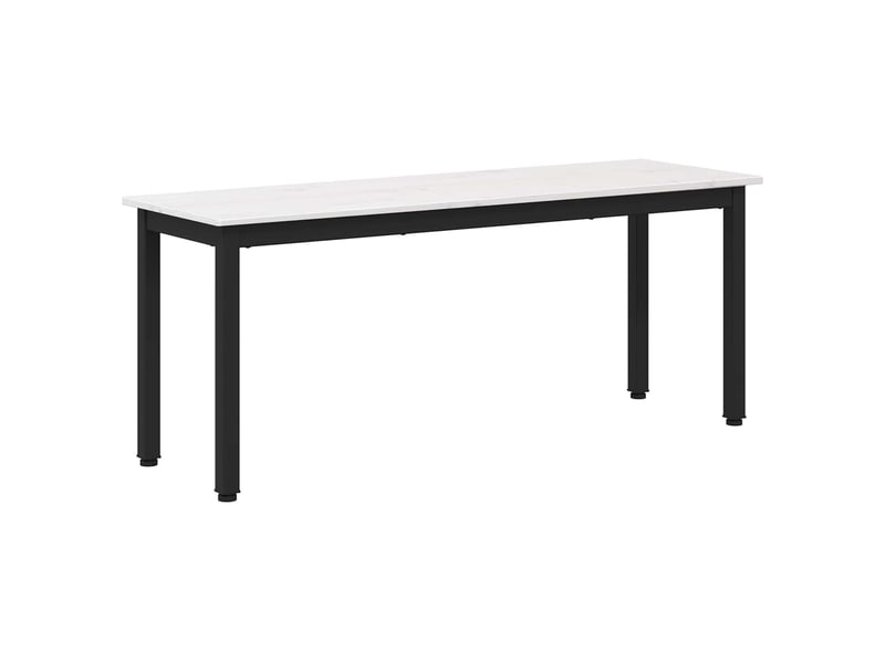  Banc d'entrée, banc d'intérieur blanc 110x35x45 cm bois de pin massif  - Conforama A