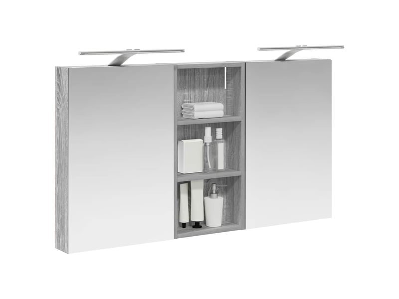 Ensemble de meubles de salle de bain 3 pcs 110x10.5x60.5 cm shl2444 - Conforama C