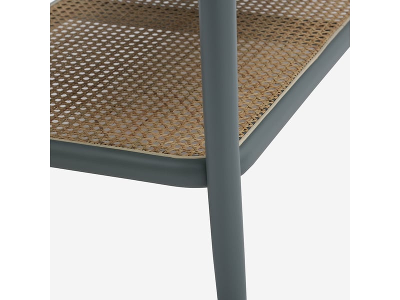  Table basse rectangulaire en bois avec étagère thomas - gris  - Conforama E