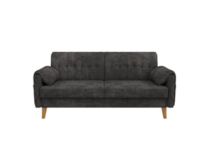 Canapé droit fixe <strong>MODENUIT </strong> <strong></strong> 2 places Polyester gris