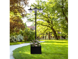 Lanterne solaire 60x55x189 cm ip44 noire