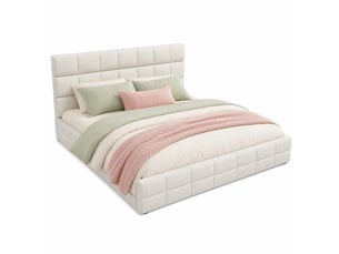 Lit 2 places 180x200 cm coloris beige