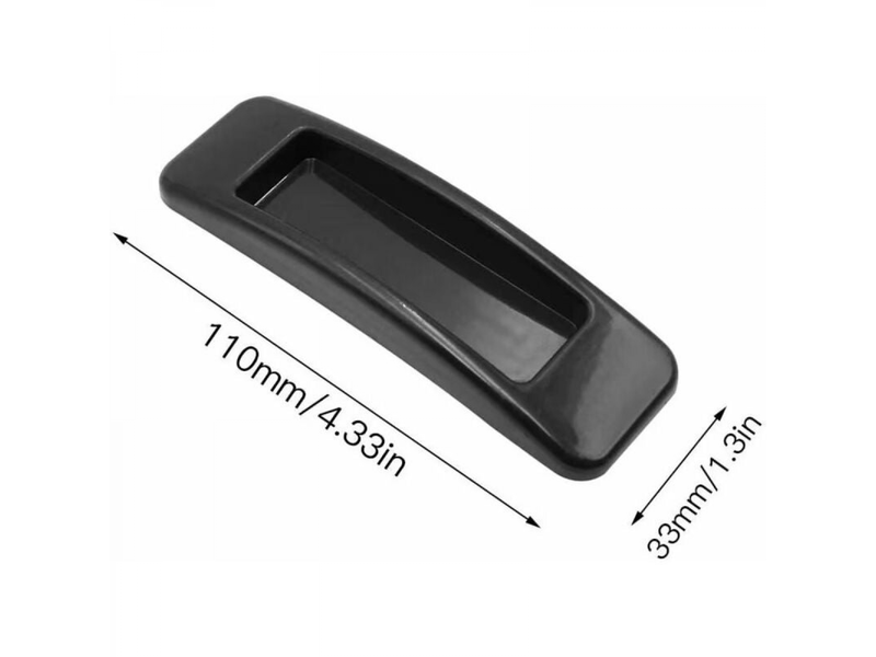  Lot de 4 poignées adhésives pour portes coulissantes fontainebleau - noir  - Conforama E