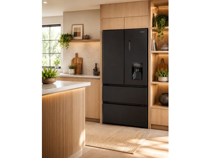  Schneider scfd506nfdx-wd - réfrigérateur multi-portes 506l avec distributeur d'eau dark inox SCFD506NFDX-WD - Conforama B