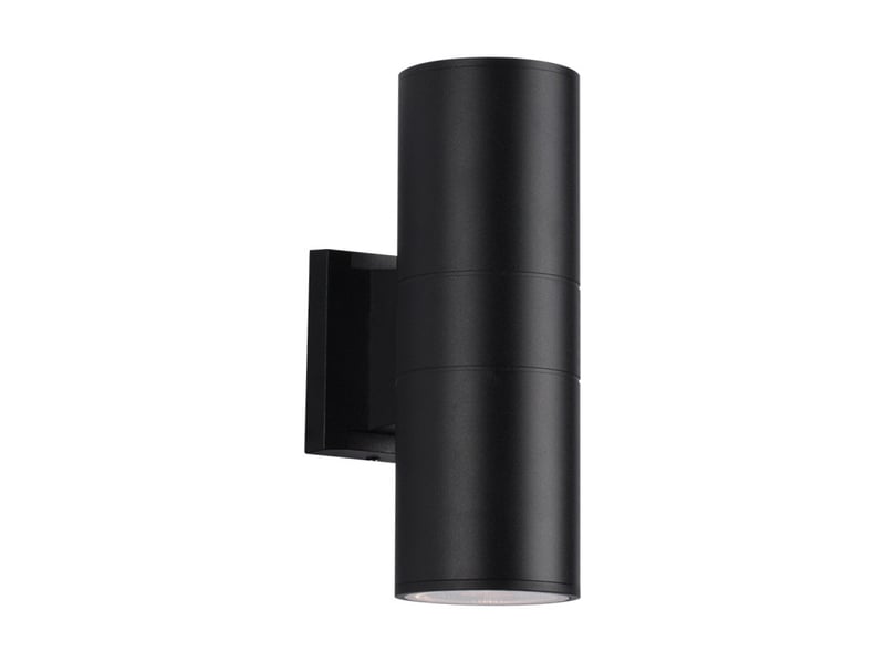  Applique murale up &amp; down avec 2 douilles gu10, design cylindrique en métal 3w lumière blanche chaude 7914674588 - Conforama A