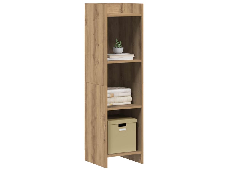  Bibliothèque 3 niveaux, armoire à livres 30 x 30 x 111 cm bois d'ingénierie  - Conforama C