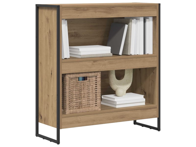 Bibliothèque, armoire à livres 80 x 30 x 86,5 cm bois d'ingénierie chêne artisan - Conforama C