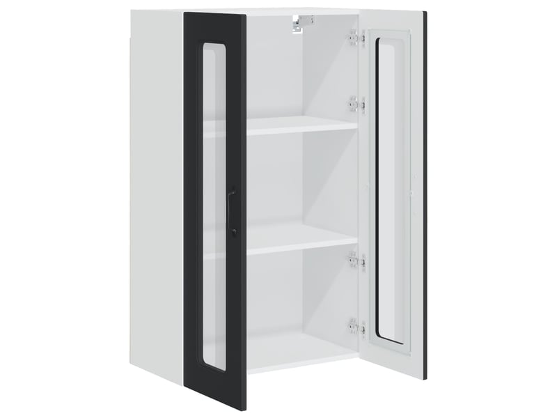  Meuble mural de cuisine | armoire de cuisine noir 60x31x100cm shl1659  - Conforama E