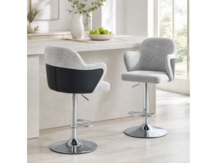 tabouret de bar assise réglable en hauteur <strong>HAUSS SPOLE</strong> - gris hauteur d'assise 64 cm vendu Par paire