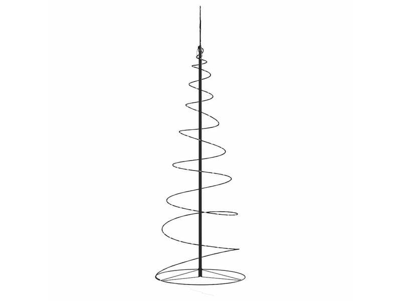 Sapin de noël, arbre de noël à led 100 led blanc chaud 150 cm cf60979 - Conforama E