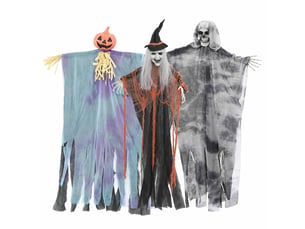 Fantôme suspendu halloween 3 pc multicolore 61 x 97 cm cf61924