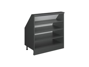 Vicco meuble sous pente, anthracite, 80cm avec 4 compartiments