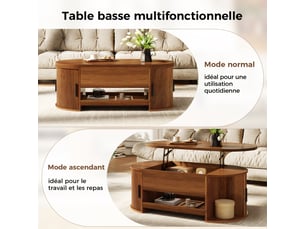 Table basse  coloris marron <strong></strong> <strong></strong>