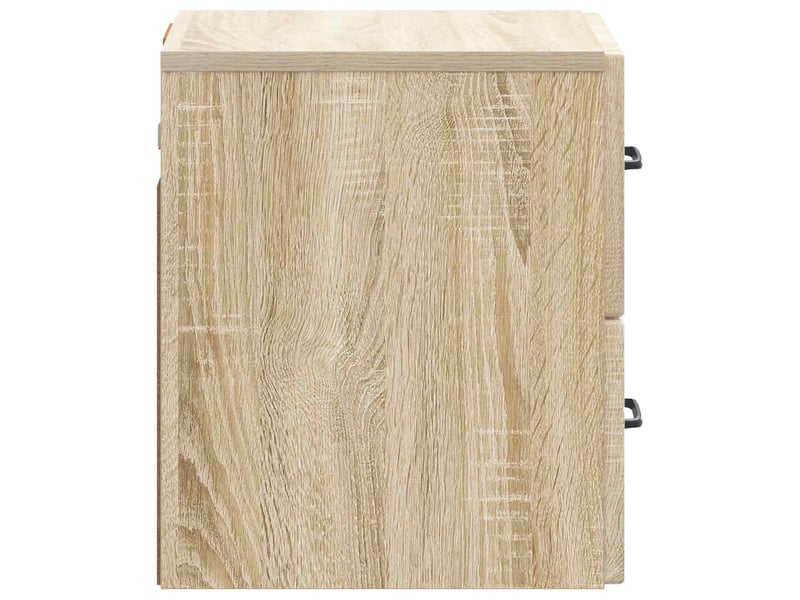  Table de chevet - cabinet de chevet - table de nuit mural chêne sonoma 34,5 x 33 x 40 cm  - Conforama E
