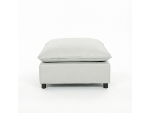 Pouf / repose pied gris