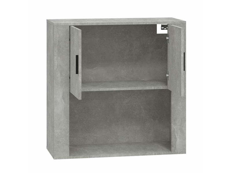  Armoire murale, meuble de rangement gris béton 80x33x80 cm bois d'ingénierie shl74284  - Conforama D
