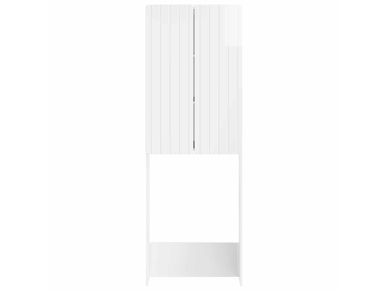 Armoire de toilette, meuble de toilette zwolle blanc brillant 66x25.5x190 cm - Conforama E