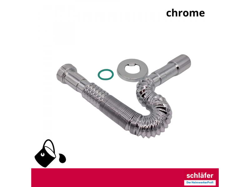  Schläfer 439310 | siphon flexible universel pour évier de salle de bain et évier de cuisine, raccord g 1 12  - Conforama B