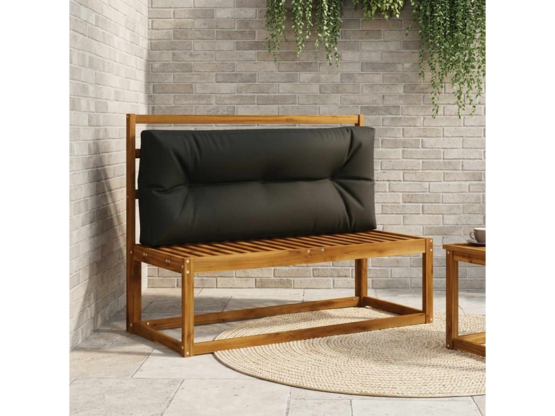  Coussin de dossier de palette, coussin de dos vianen 100 % polyester noir cf55168  - Conforama B