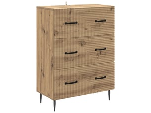 Armoire de rangement bureau, armoire à tiroirs 66 x 34,5 x 89,5 cm bois d'ingénierie
