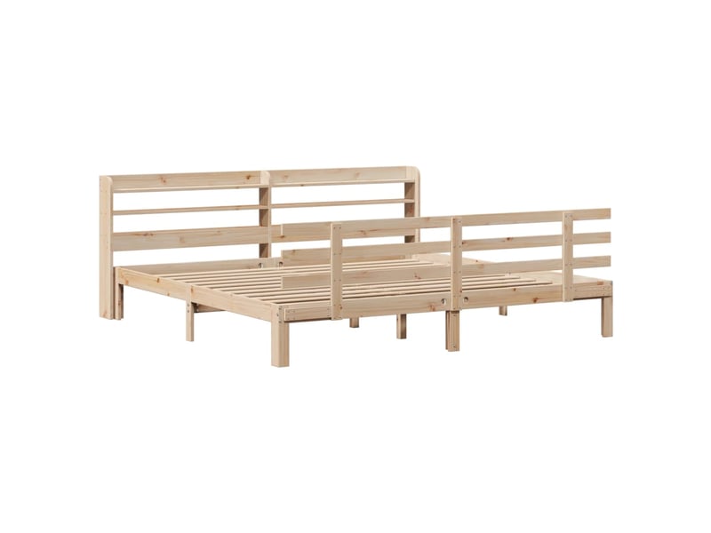  Lit double- lit adulte -  cadre de lit avec tête de lit sans matelas 200x200 cm  - Conforama B
