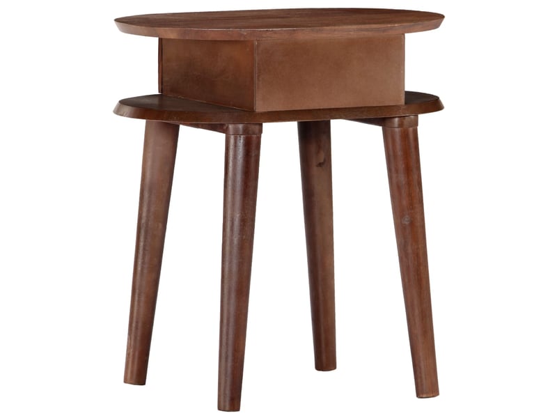  Table de chevet, table d'appoint 50x35x55 cm en bois d'acacia massif  - Conforama D