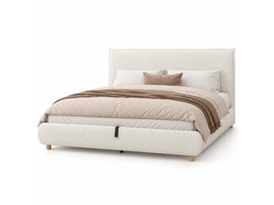 Lit coffre 180x200 cm   IKSETERA TRADING LTD coloris blanc