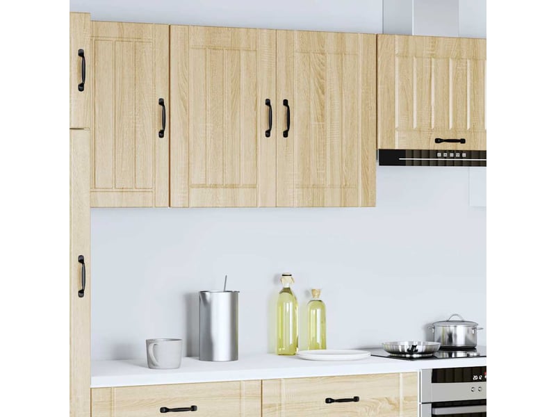  Meuble de rangement, armoire murale de cuisine lucca chêne sonoma bois ingénierie shl8654  - Conforama C