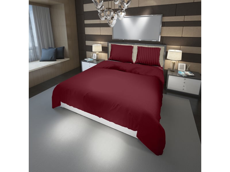 Parure de lit Housse+ 2 taies 240x260 cm SATINA - Conforama X