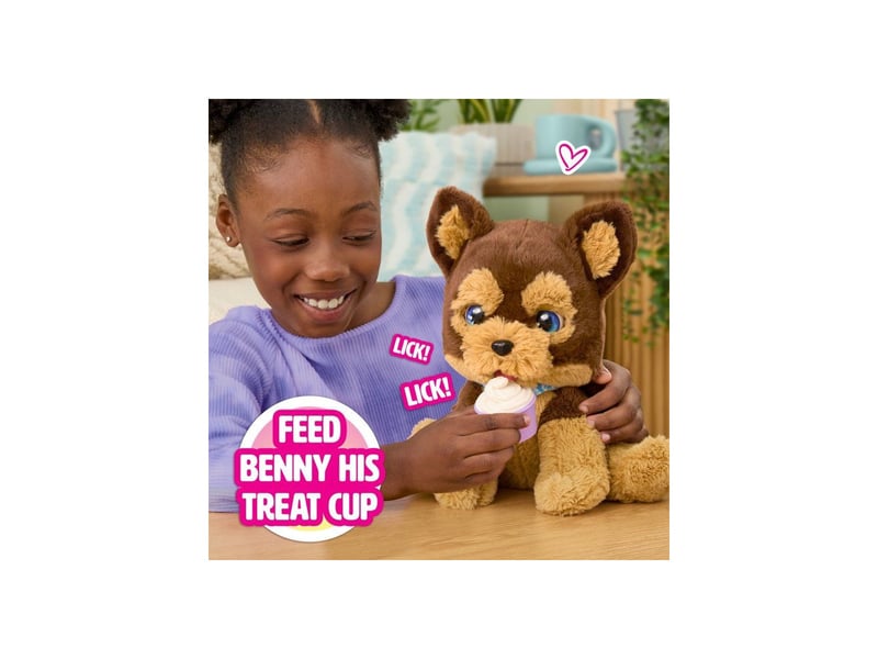  Peluche chien interactive marron benny avec 30 sons et réactions FUR0886144282034 - Conforama B