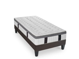 Ensemble matelas et sommier 80x200 cm Mousse + mémoire de forme MAISON AUBERTIN 4AU.AL.K50.0820 soutien Ferme épaisseur 26 cm