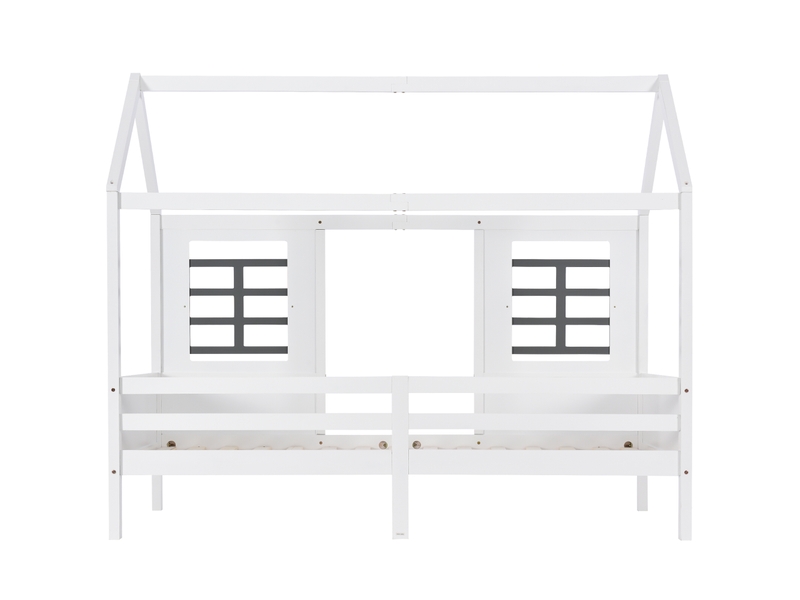  Lit en bois massif blanc 97x207 cm  - Conforama A
