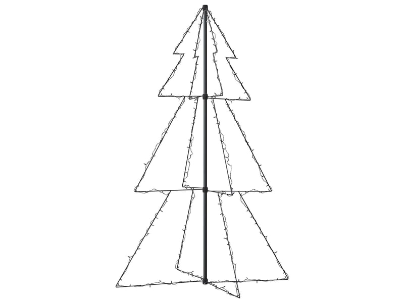  Arbre de noël, sapin de noël cône 200 led d'intérieur-d'extérieur 98x150 cm shl8284  - Conforama E