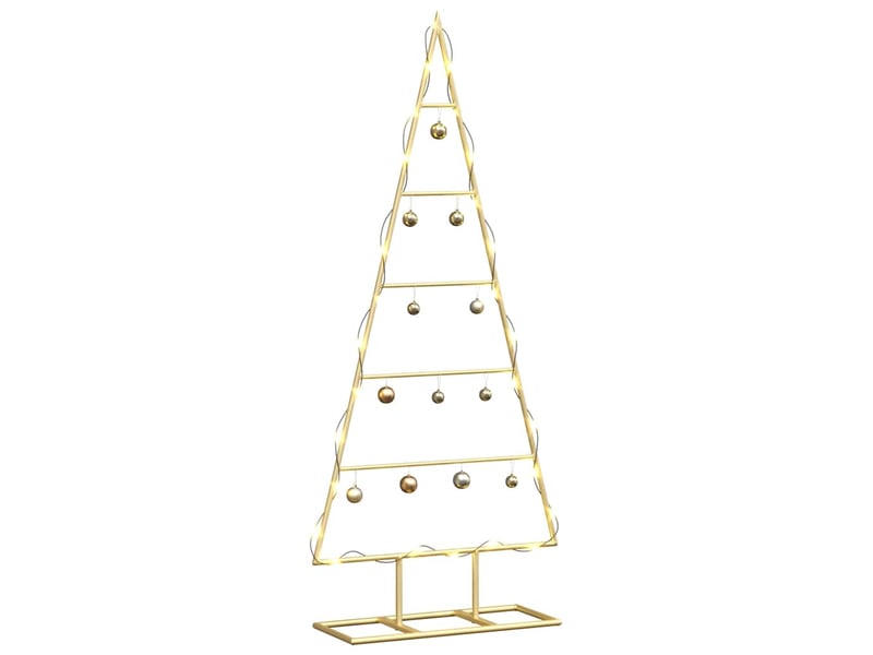  Sapin de noël - arbre de noël en métal doré 90 cm acier peint par poudre  - Conforama C
