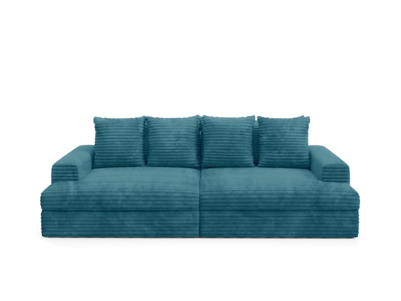  Canapé caldo tilia à confort élevé couleur : tilia turquoise  - Conforama B