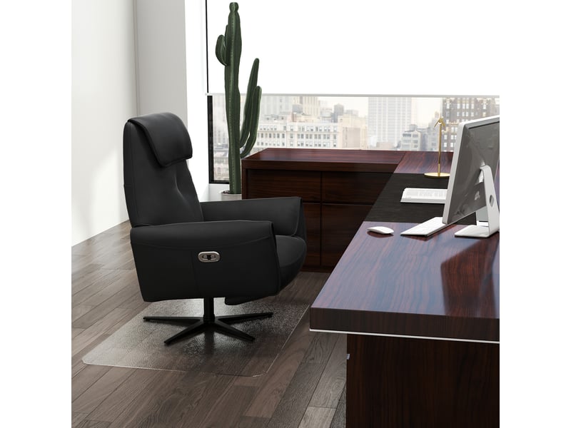  Tapis de protection pour sol, tapis de chaise de bureau pour moquette, 90 x 120 cm, transparent  - Conforama D