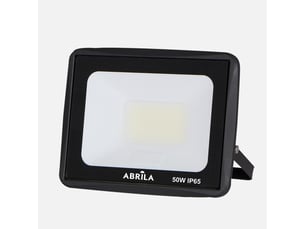 Projecteur led abrila zircon 50 w 5000 lm 4000 k noir ip65 13,2 x 16,2 x 2,3 cm