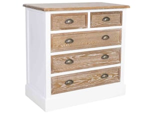 Commode en bois marron 80x40x80,5 cm h