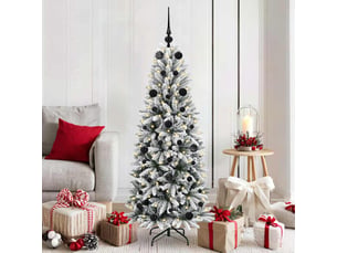 Sapin de noël artificiel, arbre de noël blanc 150 cm shl9152