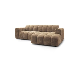 Canapé d'angle droit fixe MASSENO 3 places Tissu LUMO 30