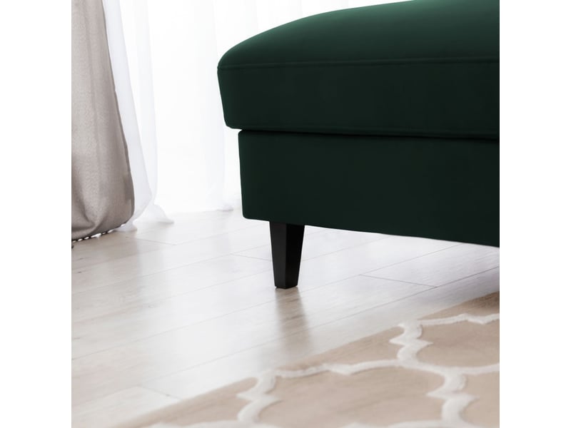  Canapé d'angle convertible vert foncé angle gauche 4 places fable  - Conforama D