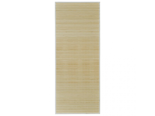 Tapis rectangulaire en bambou naturel 80 x 300 cm - comfortxl