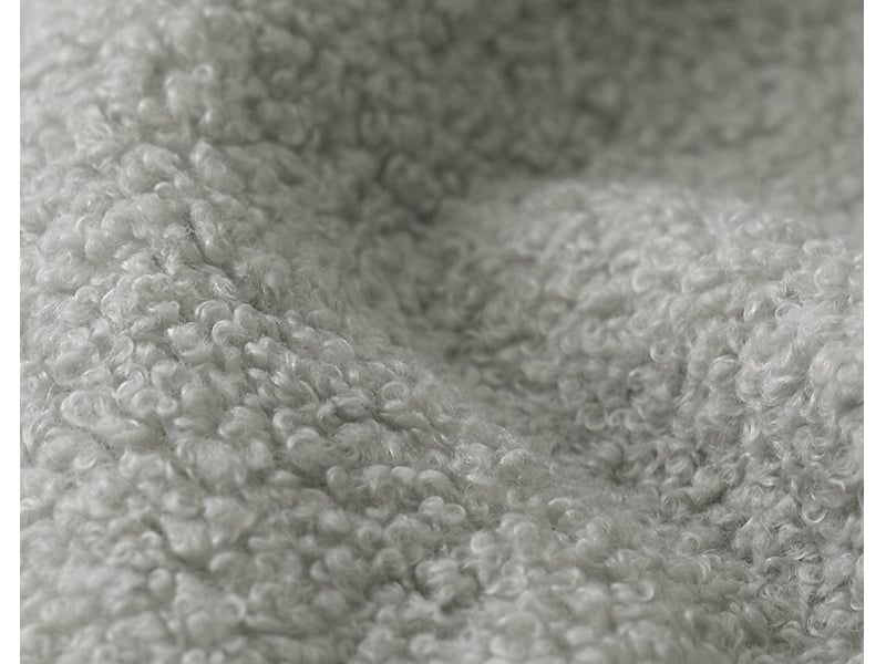  Lucien - canapé d'angle droit 4 places ouvert en tissu bouclette -  - gris clair LUCIEN - Conforama E