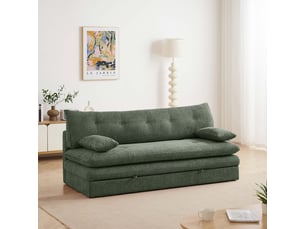 Banquette lit convertible couchage Régulier BAITA vert