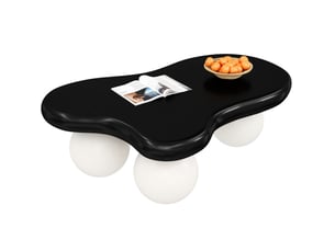 Table basse led en forme de nuage avec bords arrondis, pour salon et chambre d’enfant, 95 × 62,5 × 32 cm