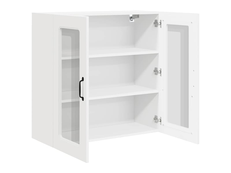  Meuble mural de cuisine | armoire de cuisine blanc 80x31x80cm shl9220  - Conforama E